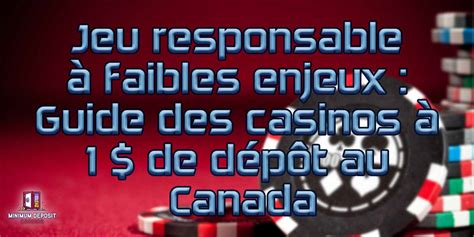 Casinos à dépôt de 1$ .